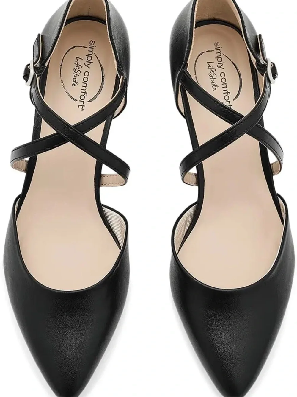 Life Stride Black Ankle Strap Heels + Moda Int’l Olive Green Sweater Dress Fall